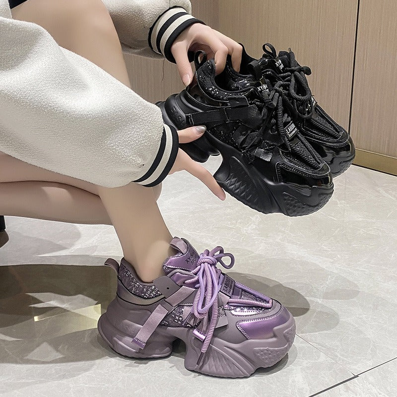 Playful Height-Increasing Women’s Dad Shoes