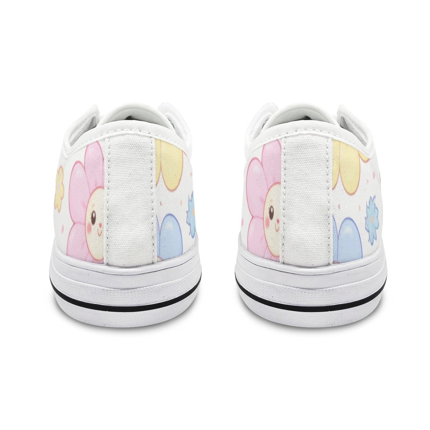 Pastel Harajuku Floral Pattern Seattle Low Top Women's Shoes