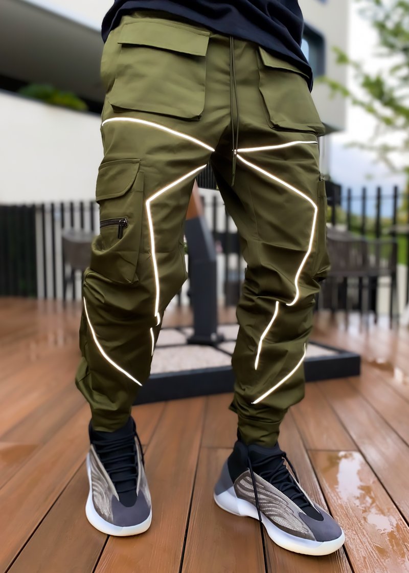 Korean Trendy Multi-Bag Overalls for Men