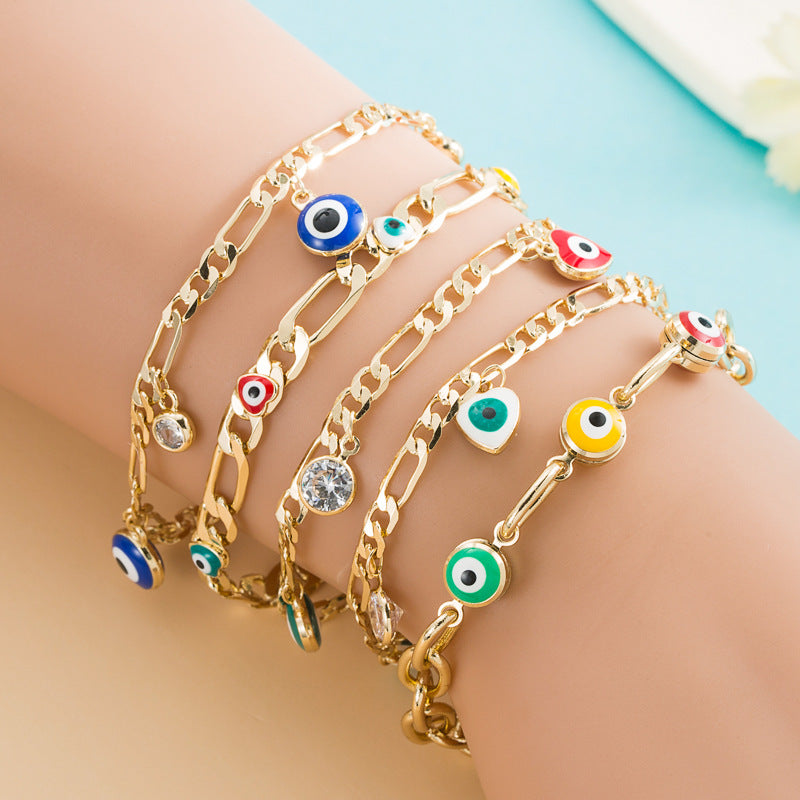 Playful Devil Eye Bracelet - Harajuku Street Fashion