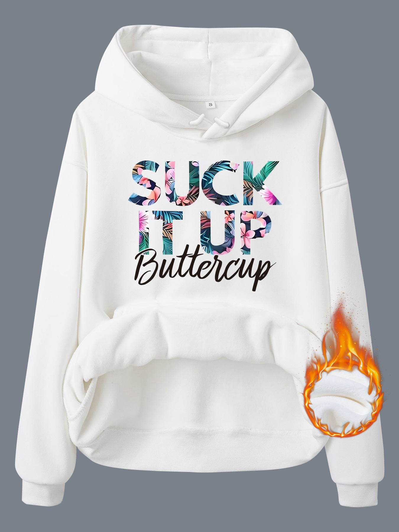 Top Hoodie Suck It Up Pattern