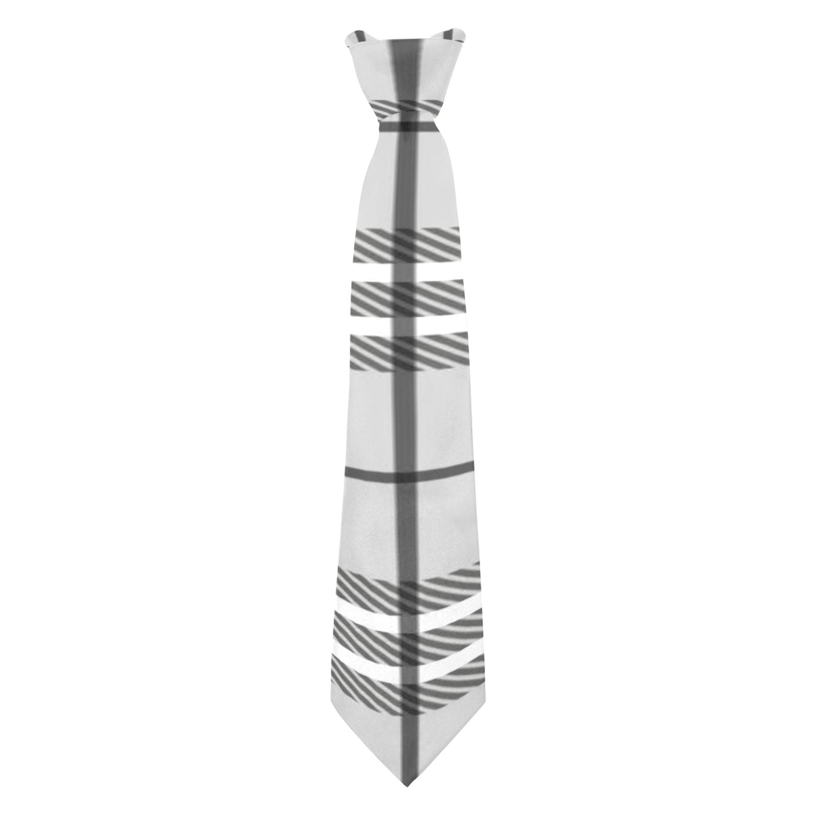 Gray Plaid Custom Peekaboo Necktie
