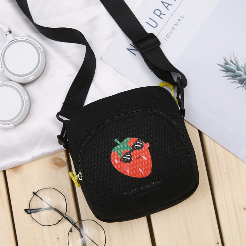 Harajuku Style Canvas Shoulder Bag - Unisex Casual Messenger