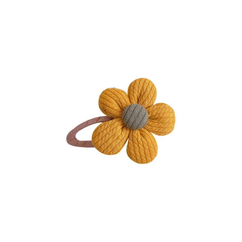 The New Children's Hair Clip Cute Sweet Flower Clip Colorful Hair Accessories Hairpin