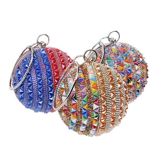 Harajuku Style Ceramics Beaded Evening Clutch Bag