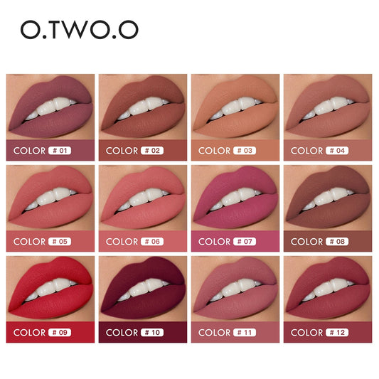 12 Colors Harajuku Style Lipstick & Gloss Set