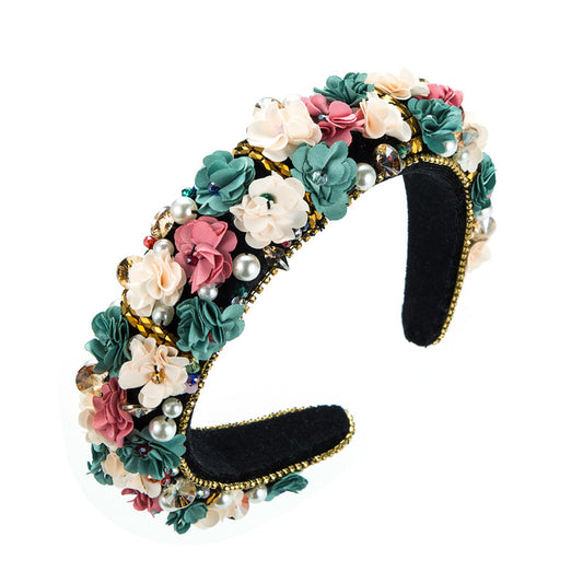 Flower Temperament Diamond Headband