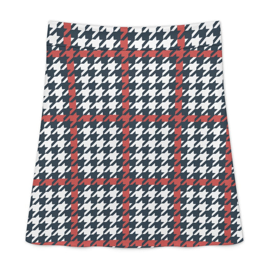 School Girl Plaid Zipper Skirt Dress