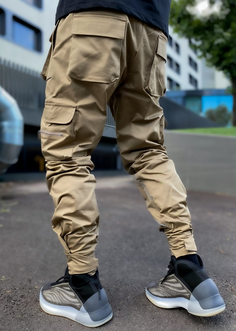 Korean Trendy Multi-Bag Overalls for Men