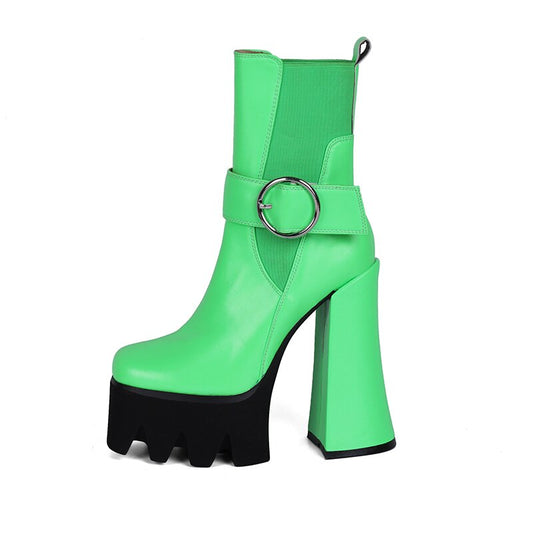 Women's Autumn Short Boots with High Heels