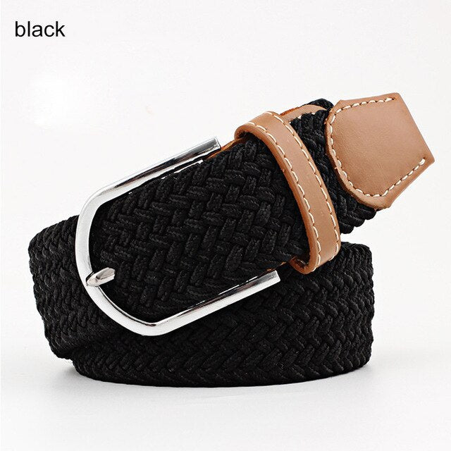 Harajuku Style Women’s Striped Elastic Belt