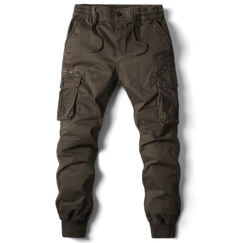 Harajuku Style Elastic Cuff Pants for Men - Plus Size Casual Trousers