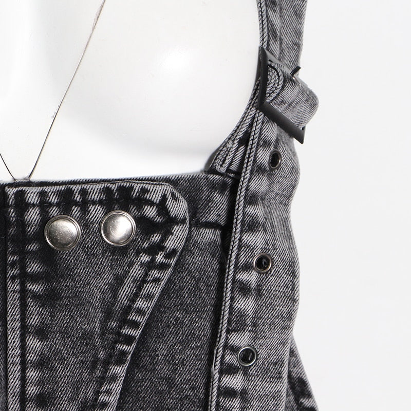 Trendy One-Piece Jeans - Loose Large Pocket Overalls