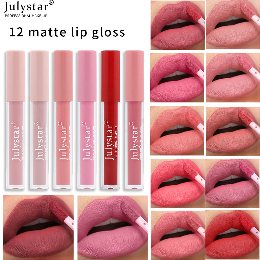 Fog Matte Makeup Free Ice Cream Lip Glaze - Velvet Finish
