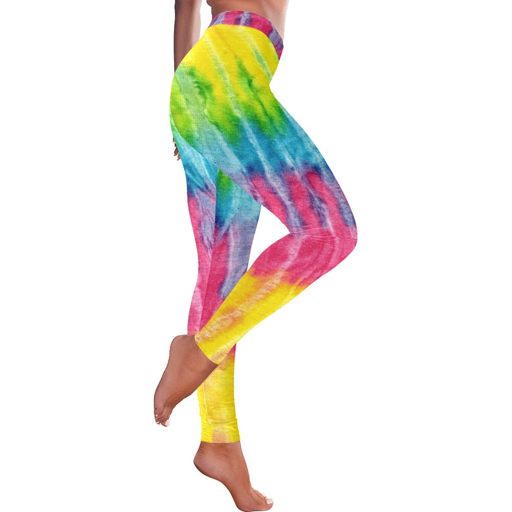 Tie Dye Harajuku Women's All-Over Low Rise Leggings
