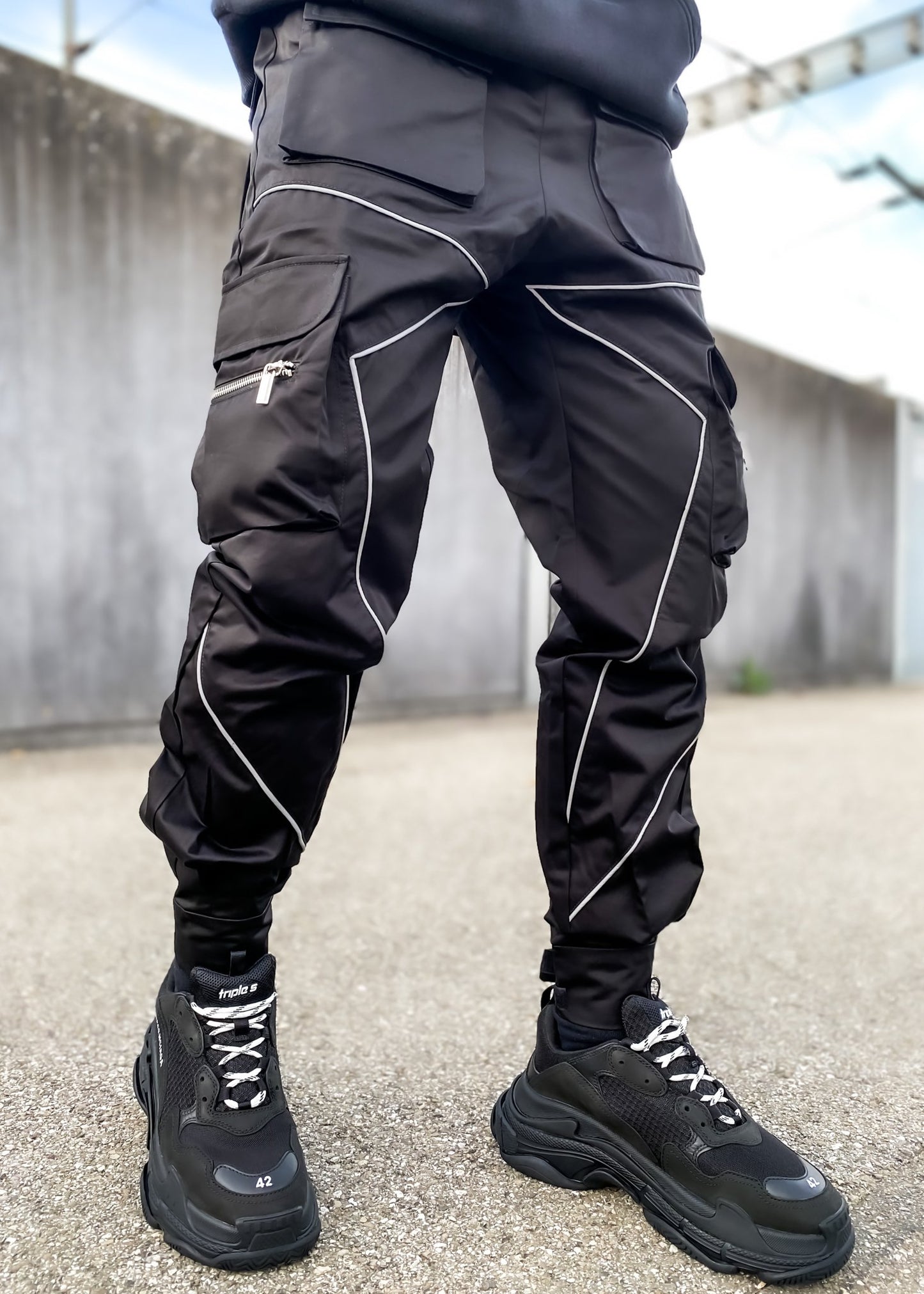 Korean Trendy Multi-Bag Overalls for Men
