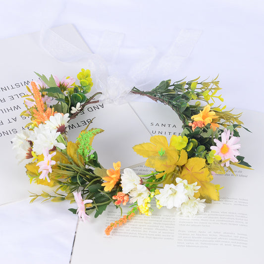 Chrysanthemum Flower Garland Headband