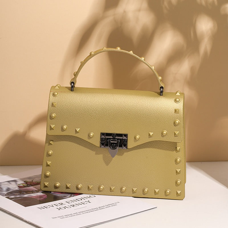 Harajuku Style Mini Jelly Handbag with Chain
