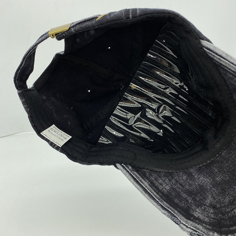 Retro Denim Baseball Cap for Women - Harajuku Style