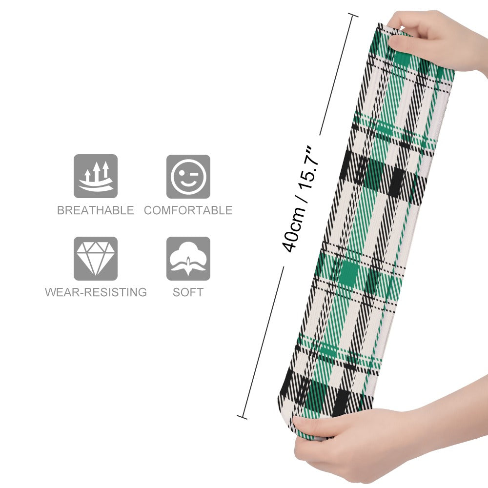 Green Plaid Breathable Socks