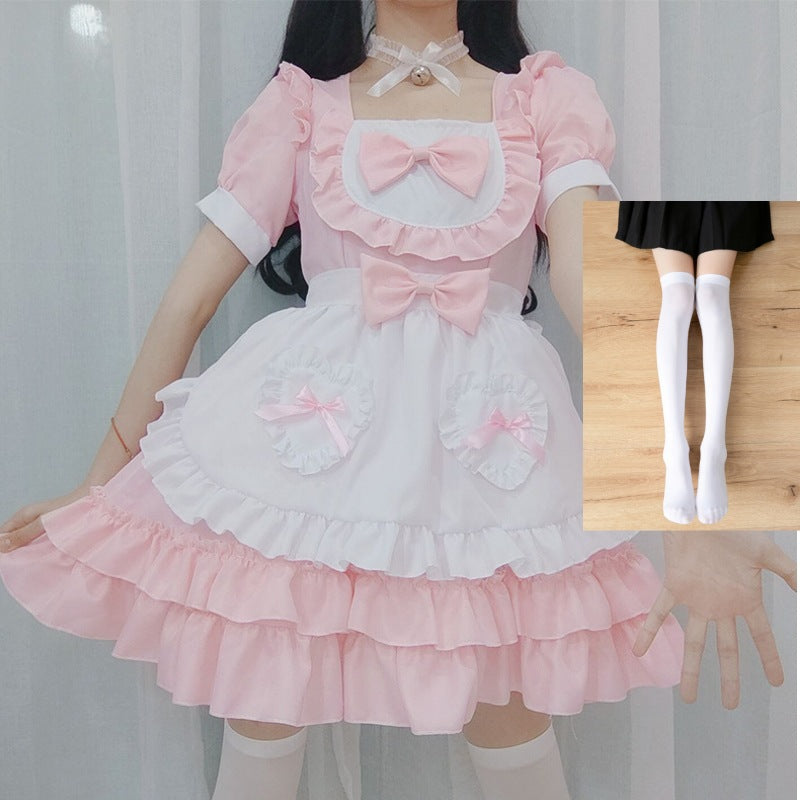 Cute Blue Lolita Harajuku Maid Dress