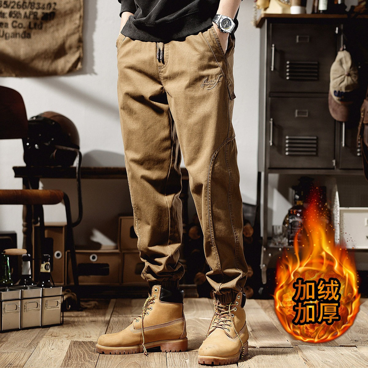 Harajuku Style Loose Straight Leg Casual Work Suit Pants