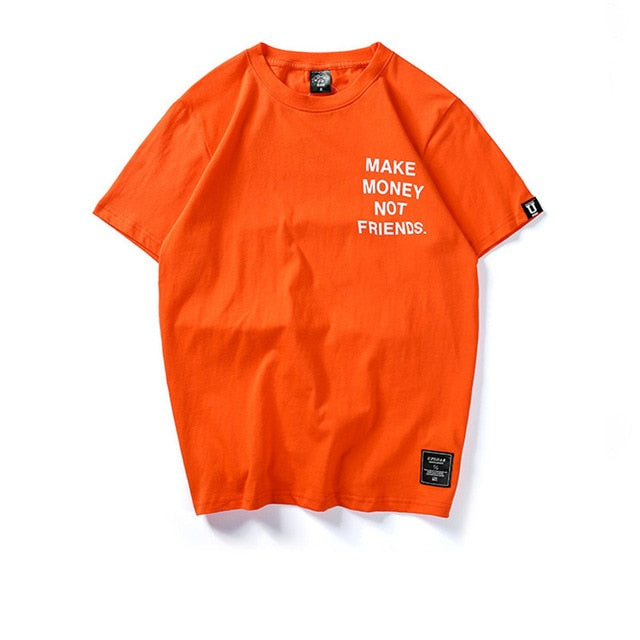 Harajuku Style Men's Cotton T-Shirt - Hip Hop Streetwear
