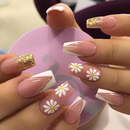 Harajuku Style French Nail Patch Set