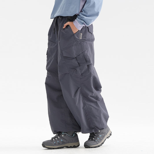 Harajuku Style Unisex Drawstring Cargo Pants - Casual Streetwear