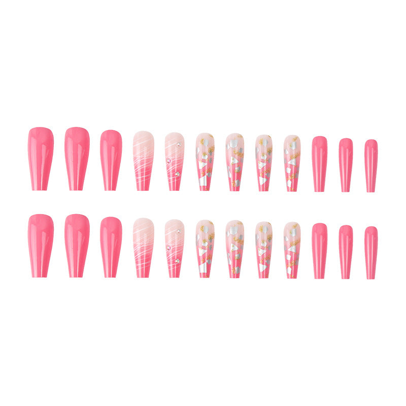 Harajuku Style Glitter Powder Spot Drill Nail Patch