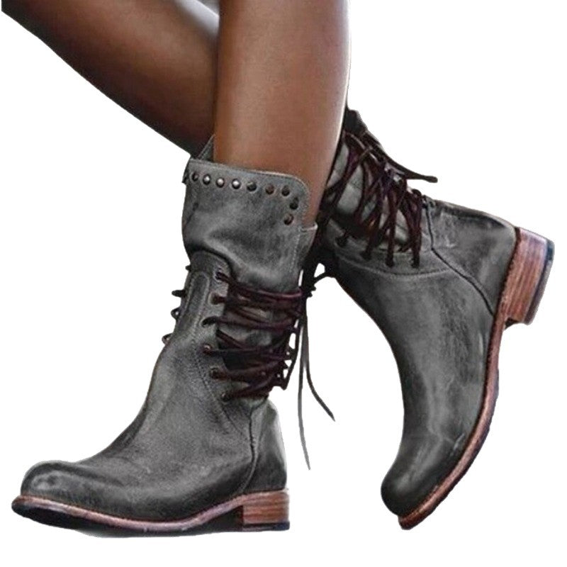 Women's Versatile Plus Size Short Winter Boots