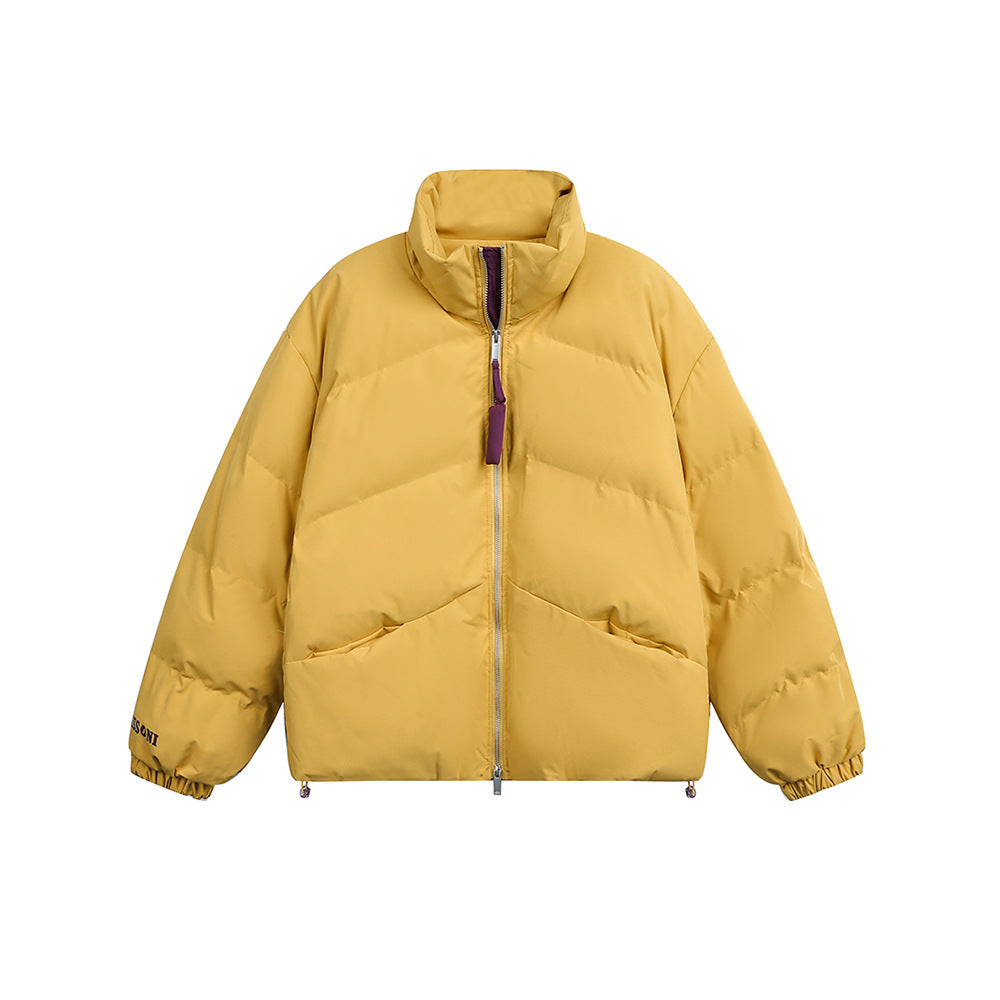 Thickened Warm Jacket with Stand Collar
