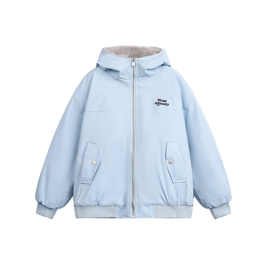 Hooded Jacket with Rabbit Ears - Thick and Warm