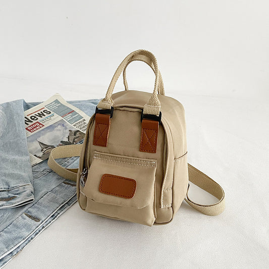 Trendy Mini Backpack for Girls - Korean Style Canvas Bag
