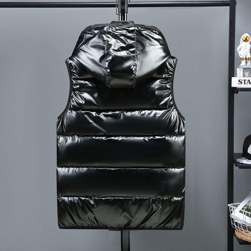 Harajuku Style Women's Winter Hooded Vest - Bright Colors