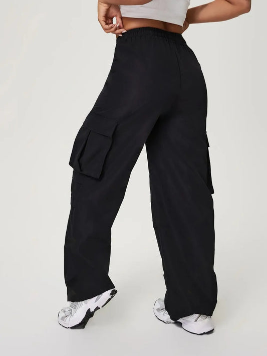 Harajuku Style Drawstring Wide Leg Pants