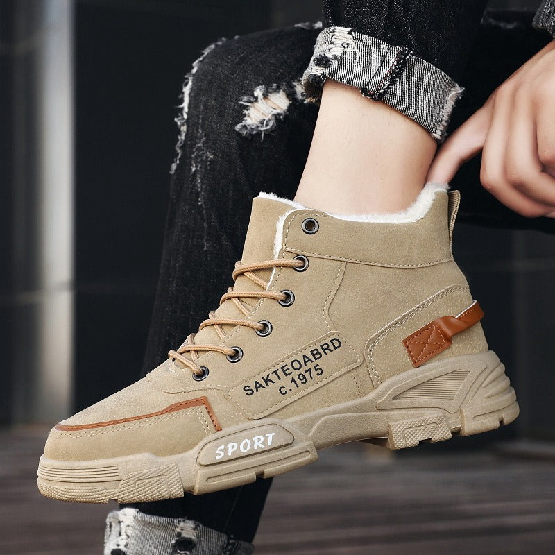 Cotton Men's Mid Top Work Boots