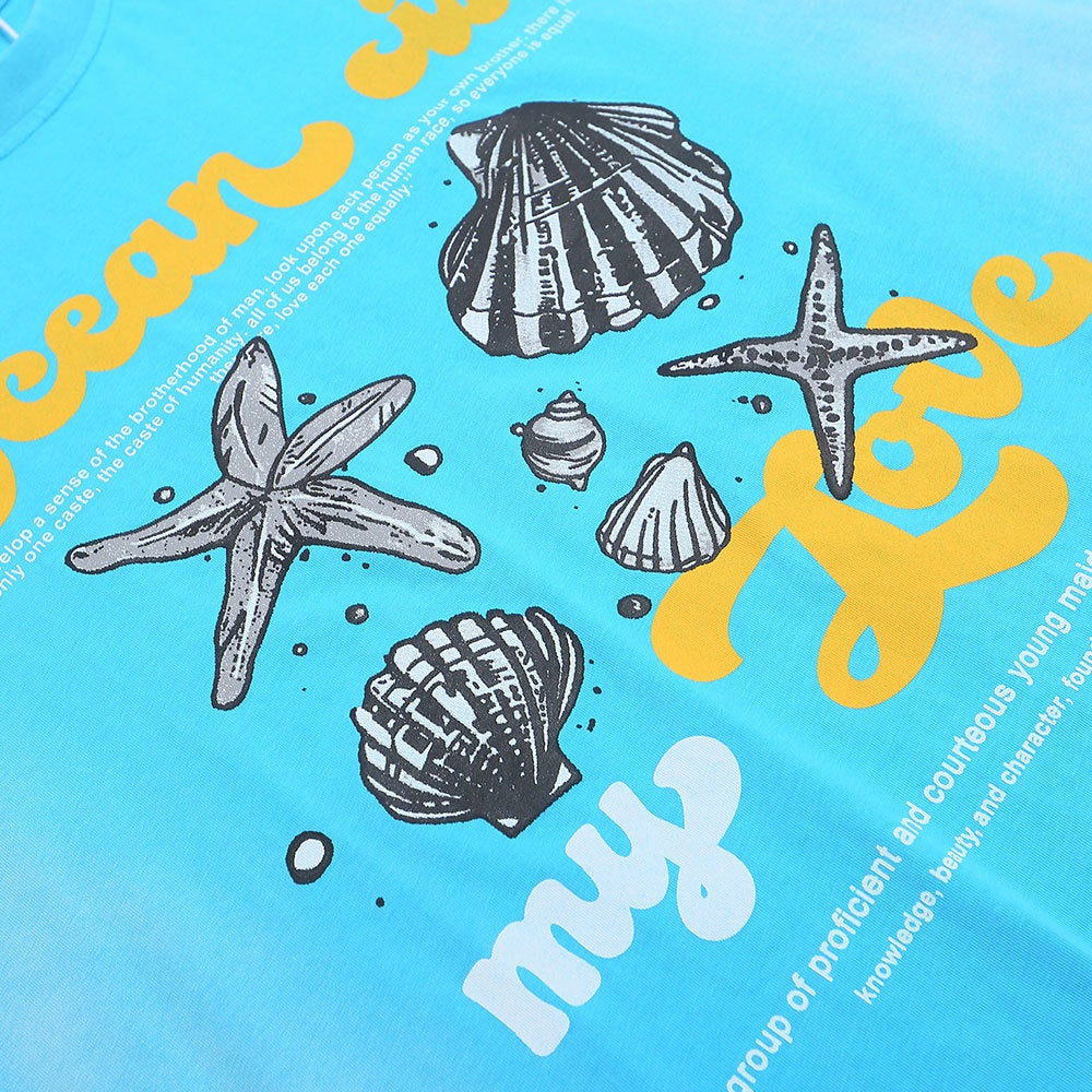 Starfish Shells T-Shirt - Men's Casual Cotton Tee