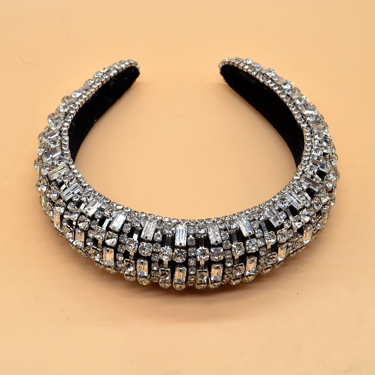 Luxury Sparkly Crystal Pearl Baroque Hairband