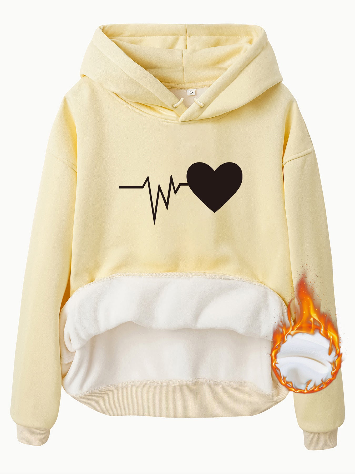 Thick Textured Heart-Shaped Love Print