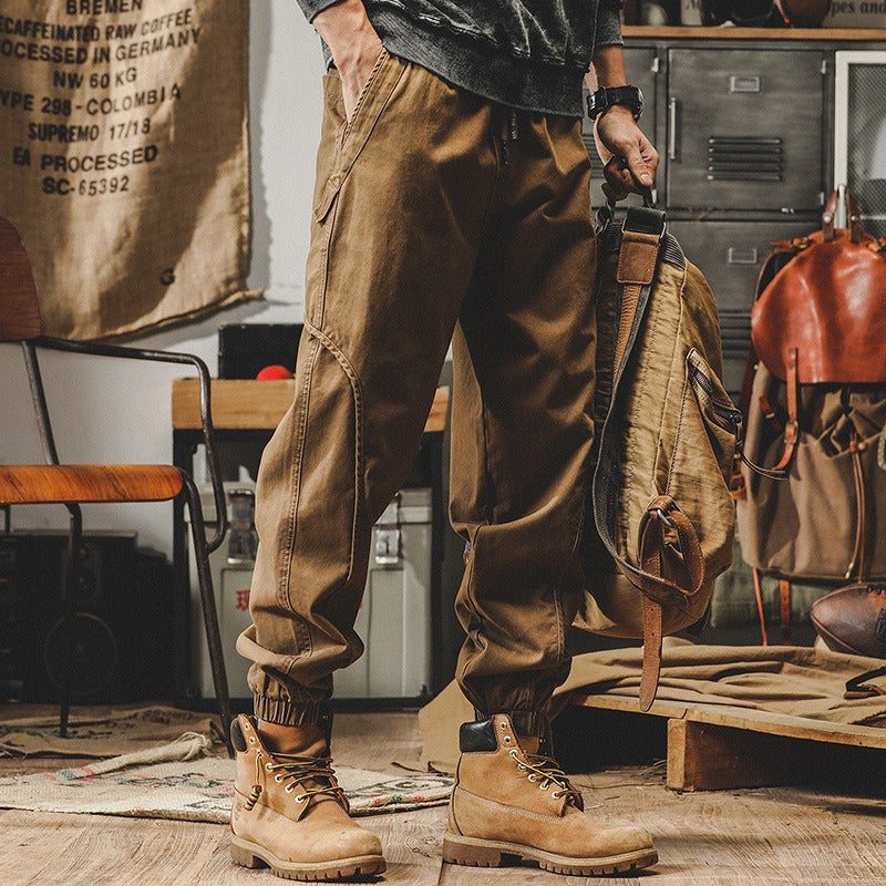 Harajuku Style Men's Heavyweight Retro Work Pants