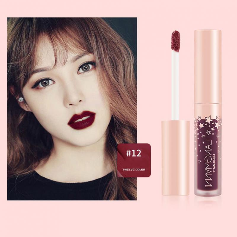 12PCS Waterproof Matte Lipsticks - Bold Colors for All Occasions