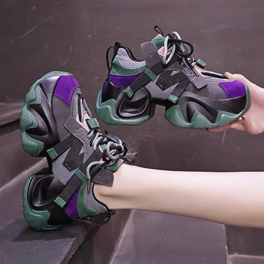 Playful Height-Boosting Women's Sports Shoes