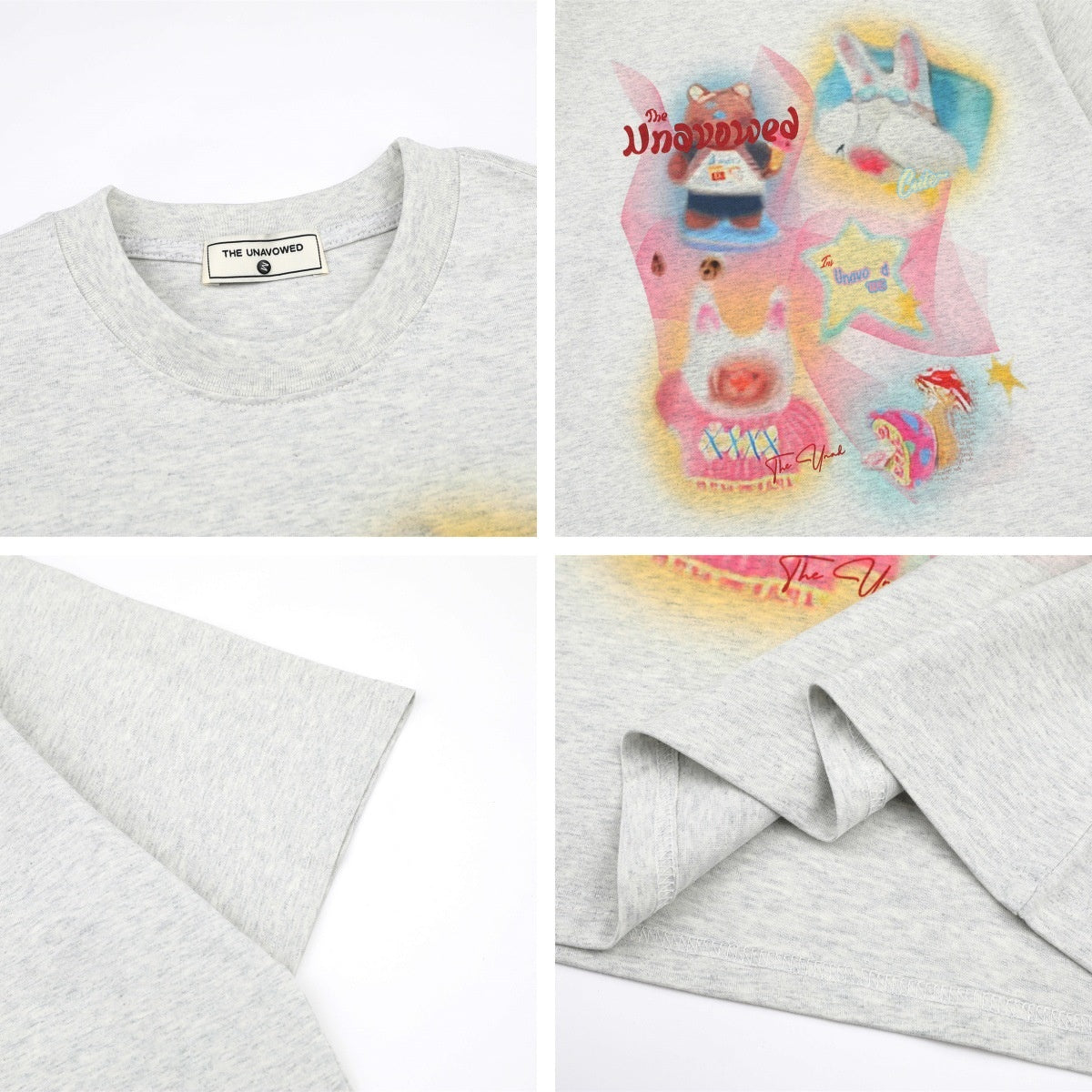 Cartoon Print Loose Fit Short Sleeve T-Shirt