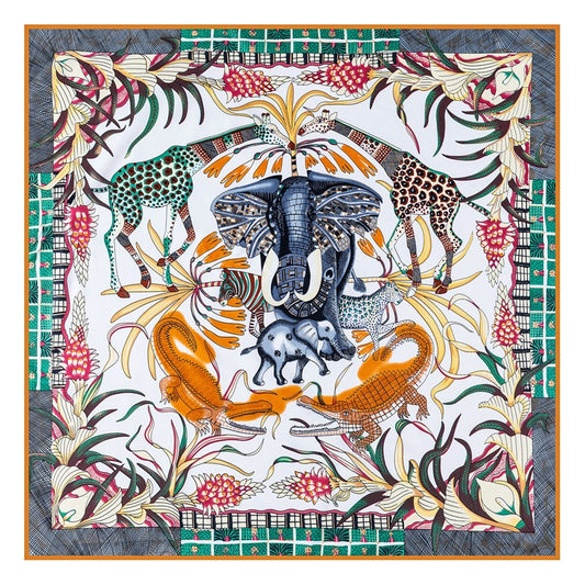 Animal Kingdom Twill Silk Scarf