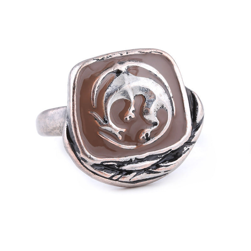 Retro Dark Souls Cartoon Style Ring