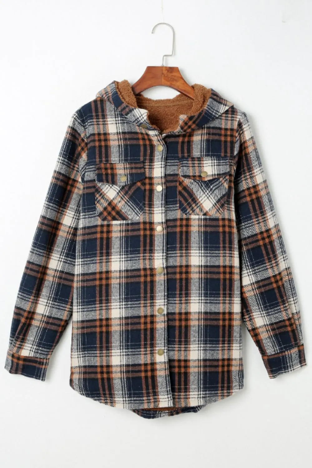 Plaid Button Up Hooded Jacket – Harajuku Style