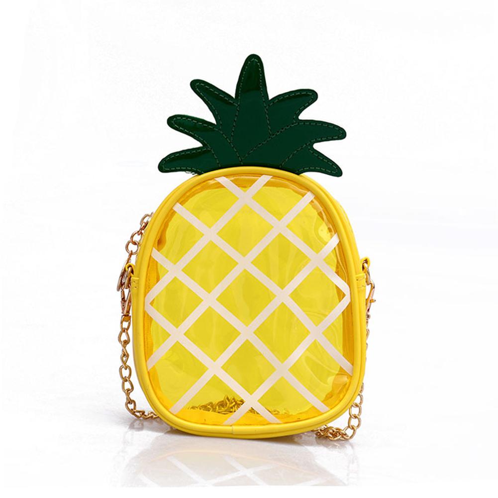 Pineapple Shape Chain Messenger Bag - Harajuku Style