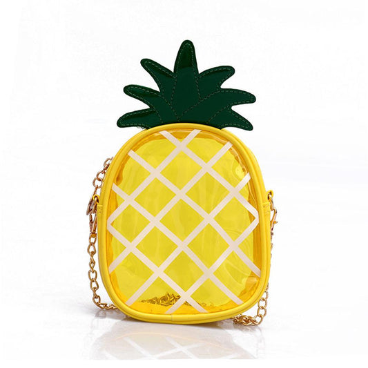 Pineapple Shape Chain Messenger Bag - Harajuku Style