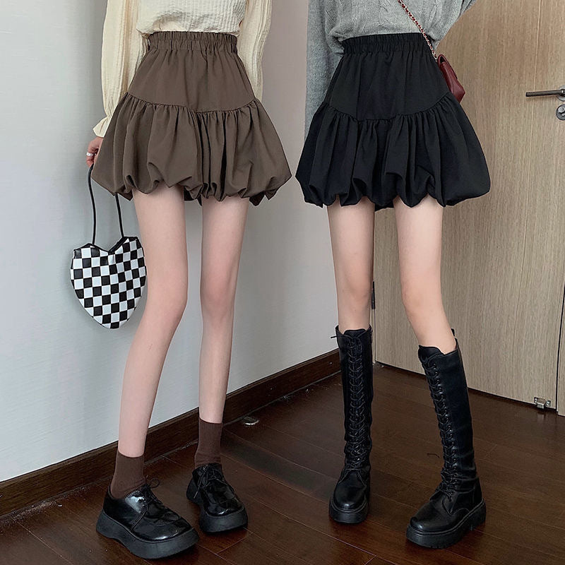 Puffy Mini Skirt, Unique Sweet & Spicy Style, A-Line Midi Skirt for Women